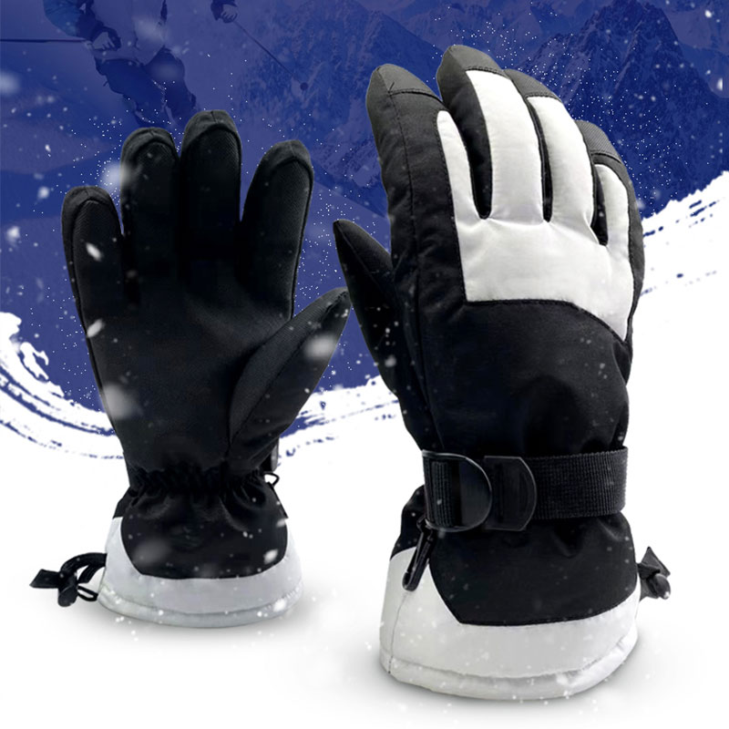 Custom ski gloves winter warm waterproof ski gloves men's and women's gloves