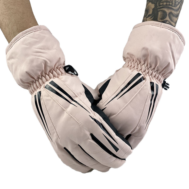 Custom ski gloves winter warm waterproof ski gloves men's and women's gloves