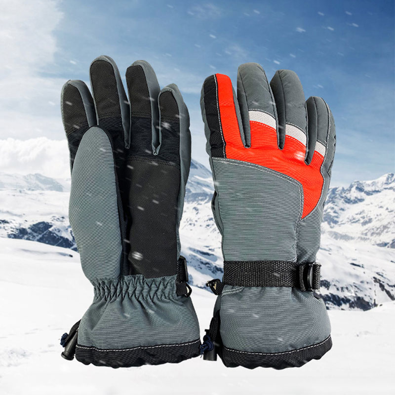Custom ski gloves winter warm waterproof ski gloves men's and women's gloves